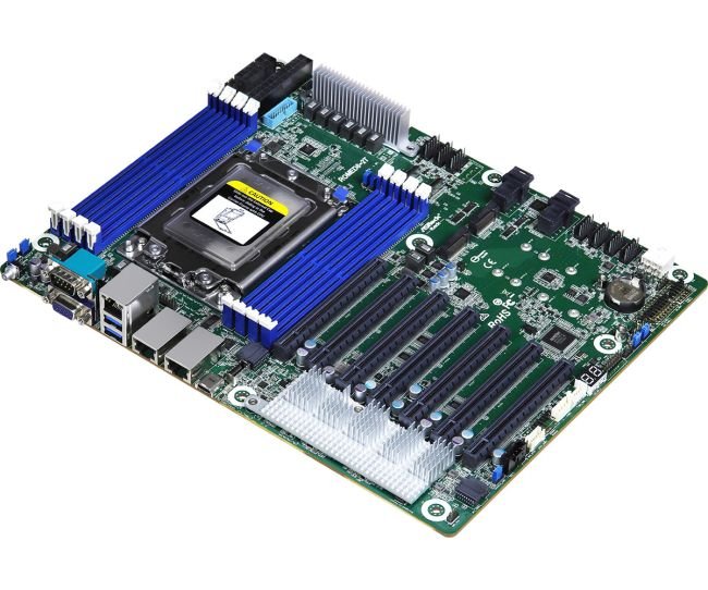 На системной плате ASRock ROMED8-2T есть семь слотов расширения PCIe 4.0 x16